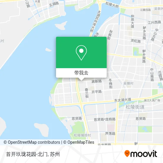 首开玖珑花园-北门地图