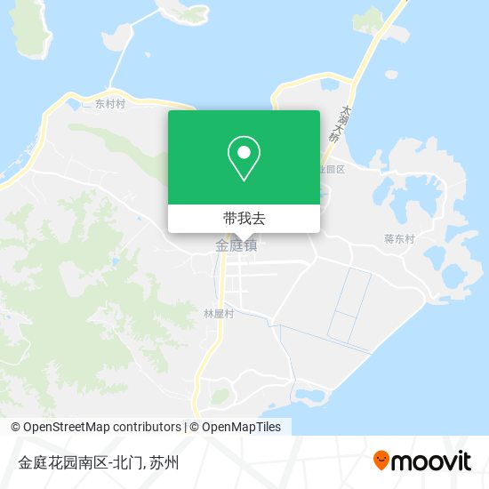 金庭花园南区-北门地图