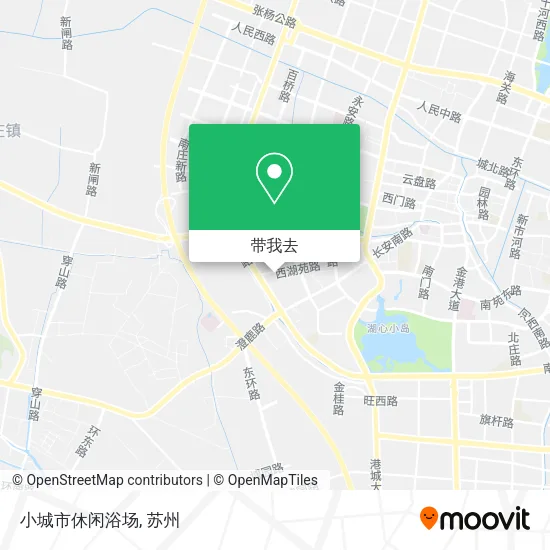 小城市休闲浴场地图