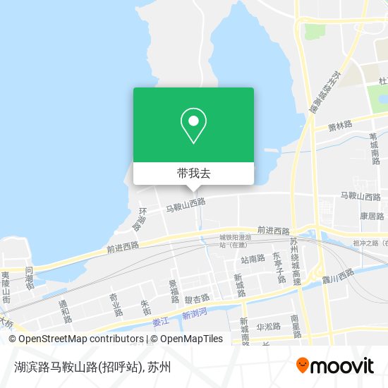 湖滨路马鞍山路(招呼站)地图