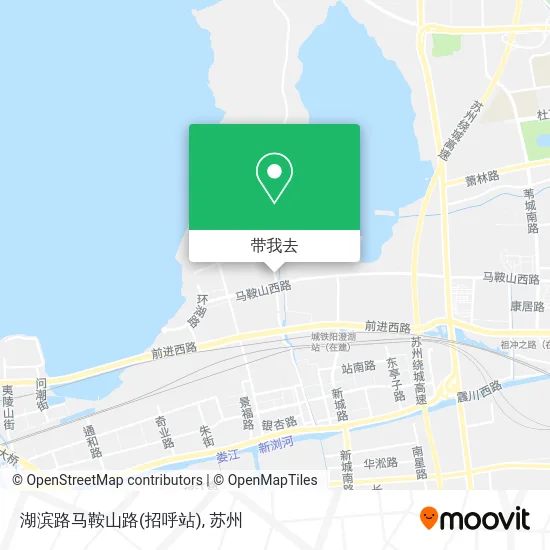 湖滨路马鞍山路(招呼站)地图