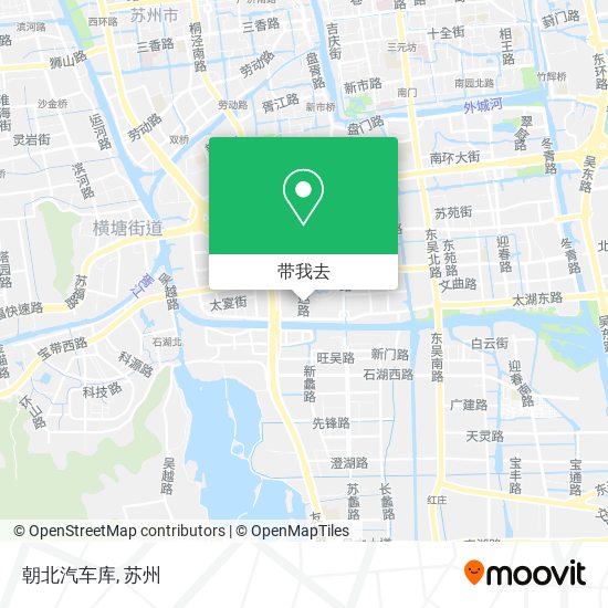 朝北汽车库地图