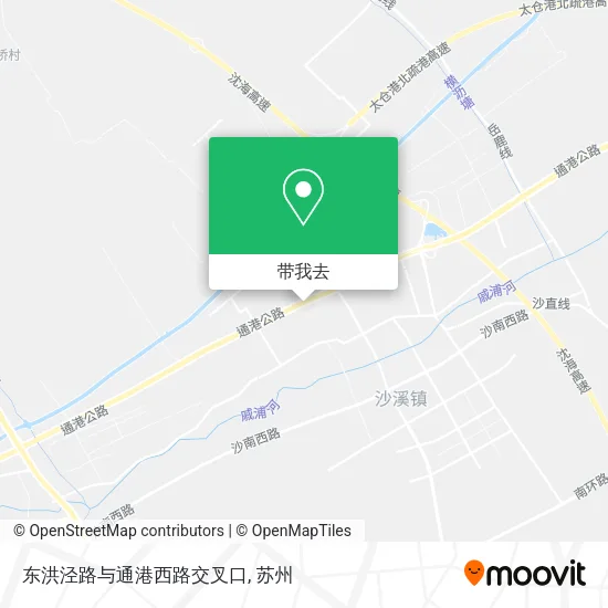 东洪泾路与通港西路交叉口地图