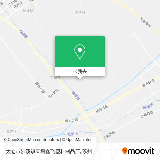 太仓市沙溪镇直塘鑫飞塑料制品厂地图