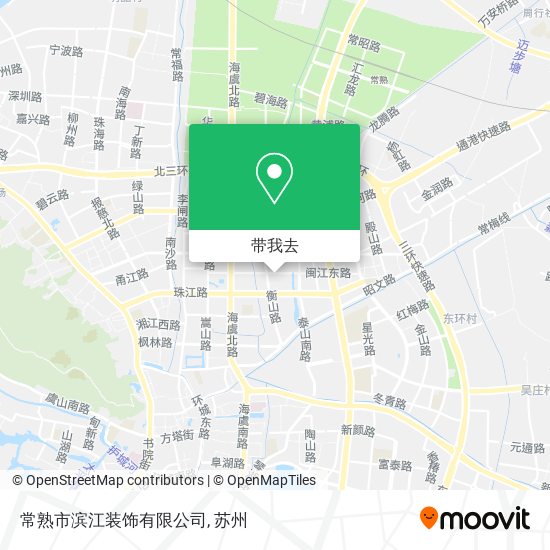 常熟市滨江装饰有限公司地图