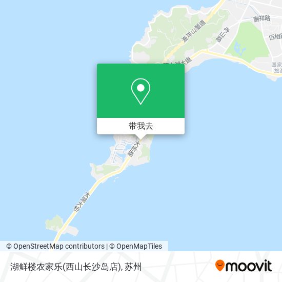 湖鲜楼农家乐(西山长沙岛店)地图