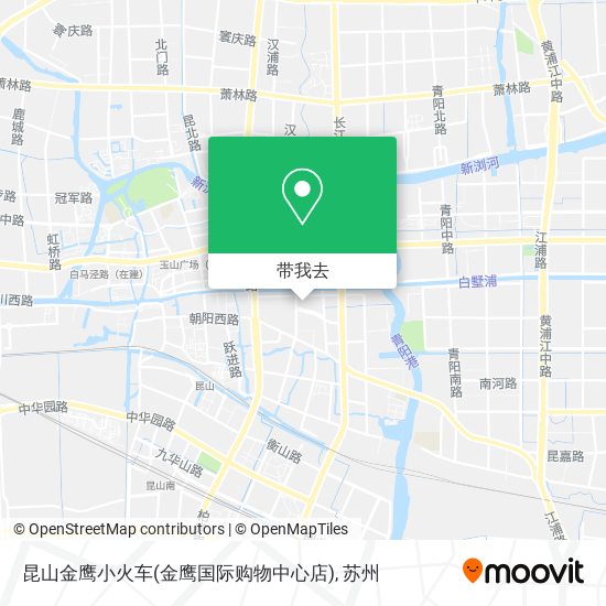 昆山金鹰小火车(金鹰国际购物中心店)地图