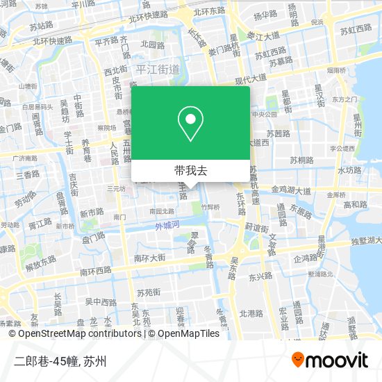 二郎巷-45幢地图