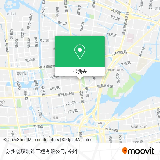 苏州创联装饰工程有限公司地图