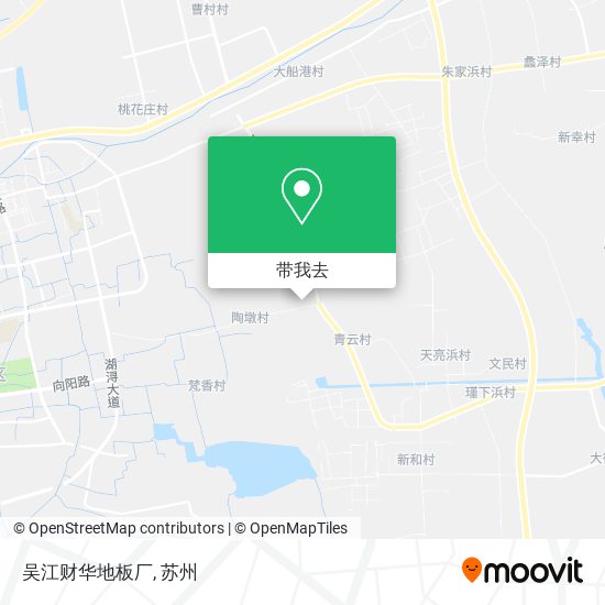 吴江财华地板厂地图
