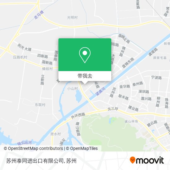 苏州泰同进出口有限公司地图