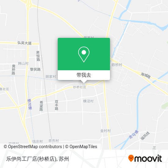 乐伊尚工厂店(秒桥店)地图
