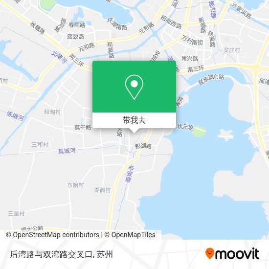 后湾路与双湾路交叉口地图