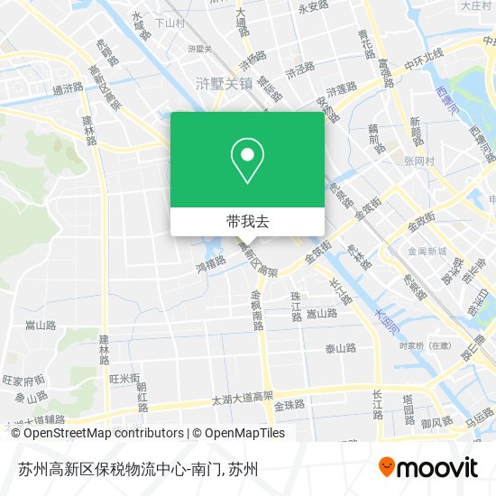 苏州高新区保税物流中心-南门地图