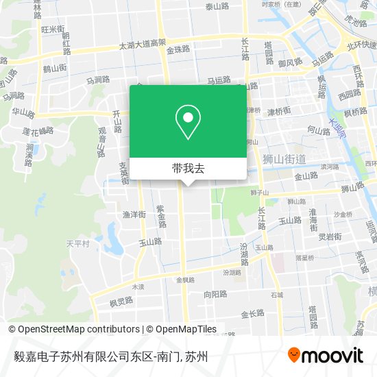 毅嘉电子苏州有限公司东区-南门地图