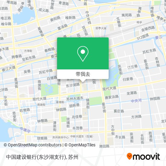 中国建设银行(东沙湖支行)地图