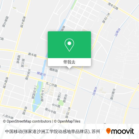 中国移动(张家港沙洲工学院动感地带品牌店)地图