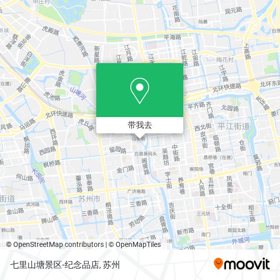 七里山塘景区-纪念品店地图