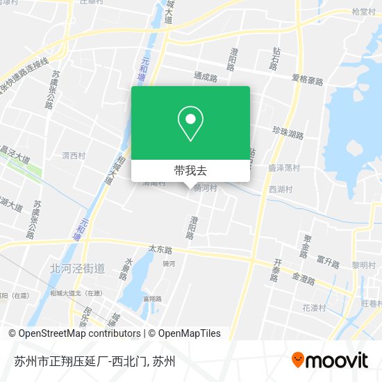 苏州市正翔压延厂-西北门地图