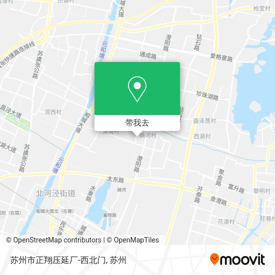 苏州市正翔压延厂-西北门地图
