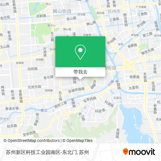 苏州新区科技工业园南区-东北门地图