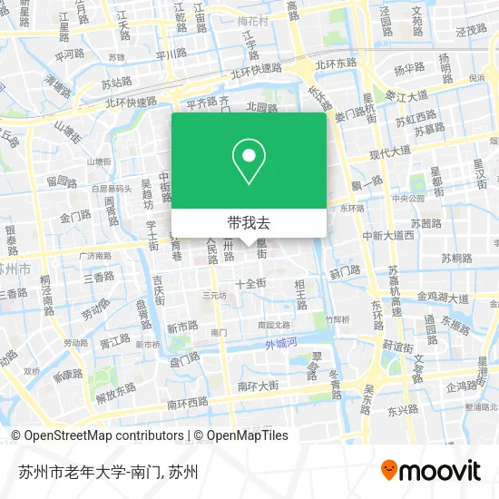 苏州市老年大学-南门地图