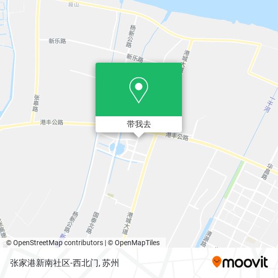 张家港新南社区-西北门地图