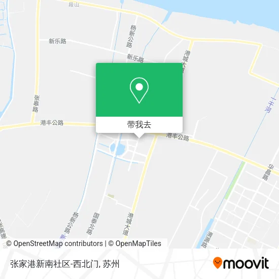 张家港新南社区-西北门地图