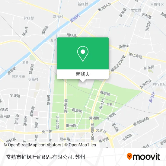 常熟市虹枫叶纺织品有限公司地图