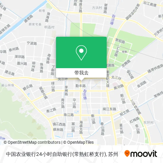 中国农业银行24小时自助银行(常熟虹桥支行)地图
