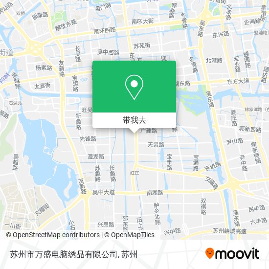 苏州市万盛电脑绣品有限公司地图