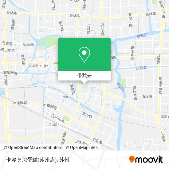 卡漫莫尼蛋糕(苏州店)地图