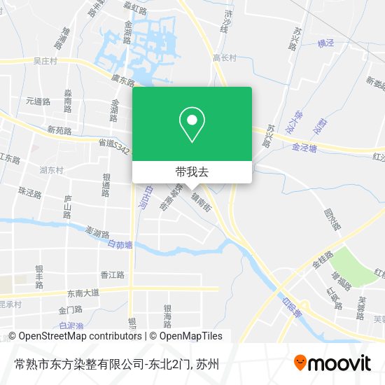 常熟市东方染整有限公司-东北2门地图