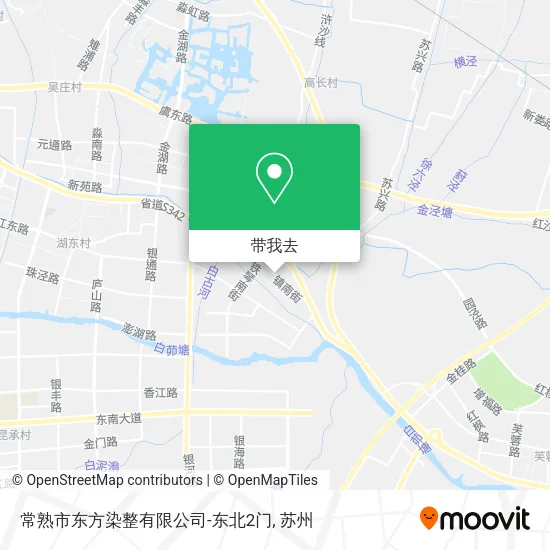 常熟市东方染整有限公司-东北2门地图