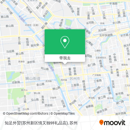 知足外贸(苏州新区情又独钟礼品店)地图