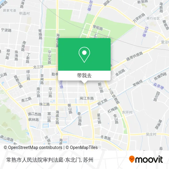 常熟市人民法院审判法庭-东北门地图