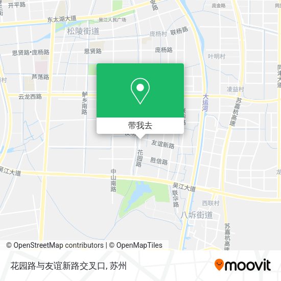 花园路与友谊新路交叉口地图