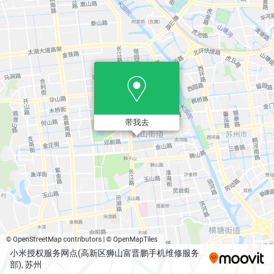 小米授权服务网点(高新区狮山富晋鹏手机维修服务部)地图