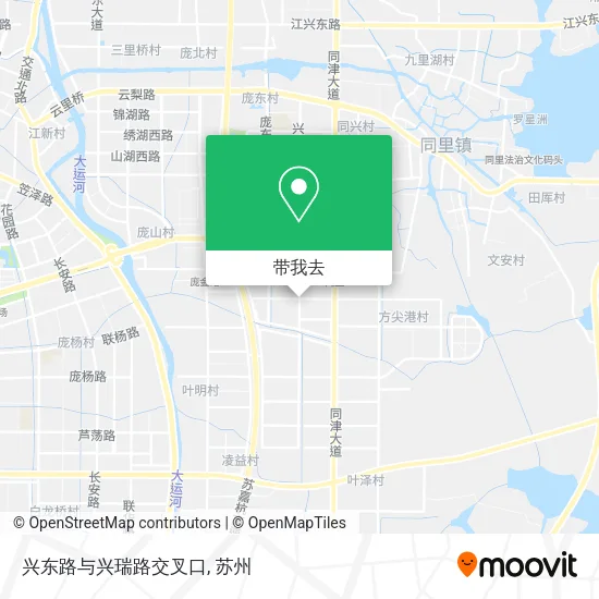 兴东路与兴瑞路交叉口地图