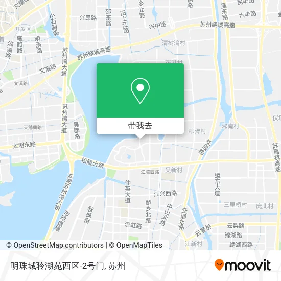 明珠城聆湖苑西区-2号门地图
