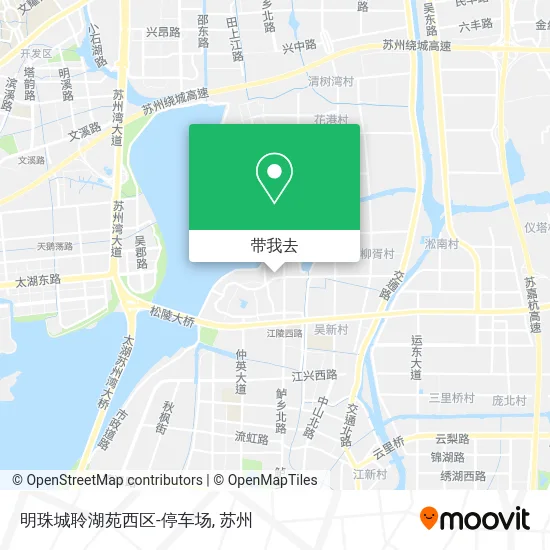 明珠城聆湖苑西区-停车场地图