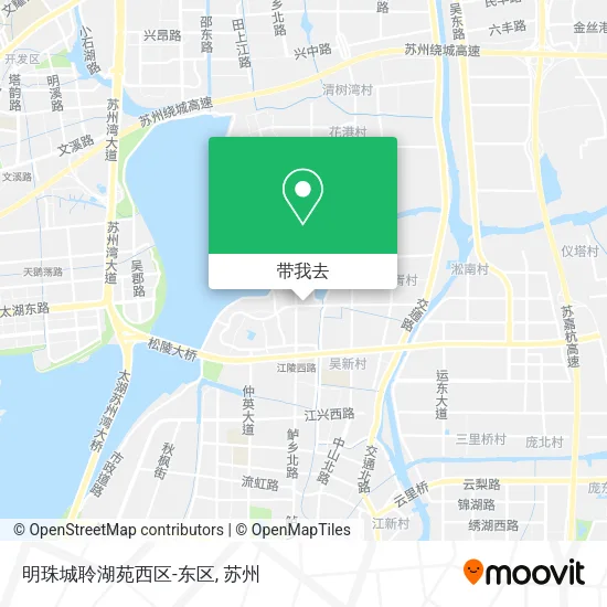 明珠城聆湖苑西区-东区地图