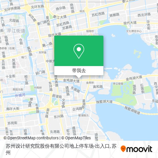 苏州设计研究院股份有限公司地上停车场-出入口地图