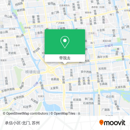 承信小区-北门地图