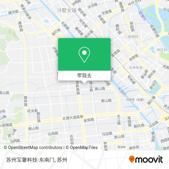 苏州宝馨科技-东南门地图