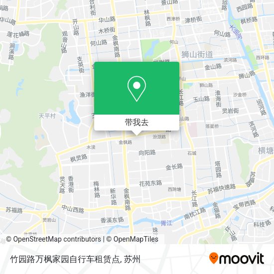 竹园路万枫家园自行车租赁点地图