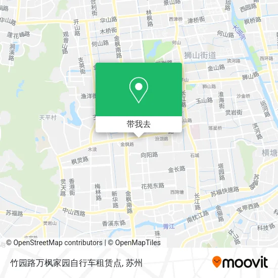 竹园路万枫家园自行车租赁点地图
