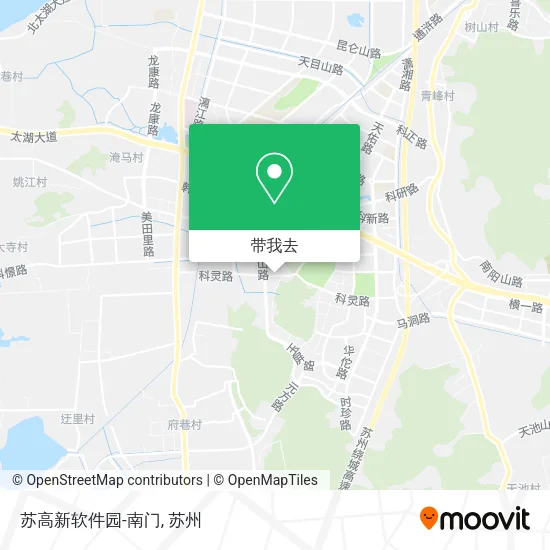 苏高新软件园-南门地图