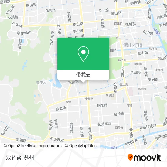 双竹路地图