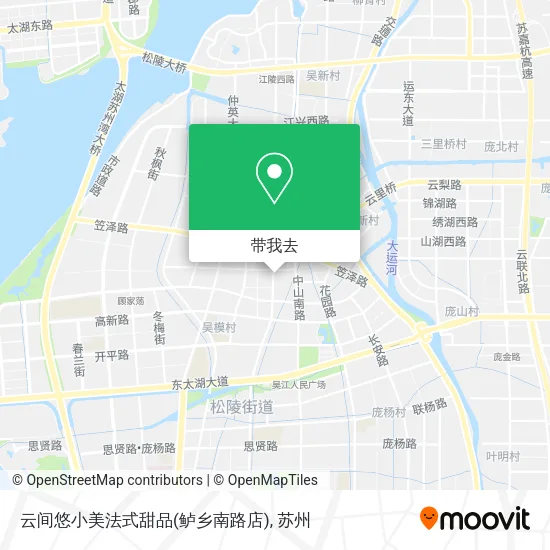 云间悠小美法式甜品(鲈乡南路店)地图